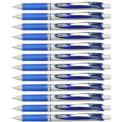 Pentel EnerGel Eco BL77E Gelschreiber mit Druckmechanik, blau (12 Stück) Pentel EnerGel Eco BL77E Gelschreiber mit Druckmechanik, blau (12 Stück)