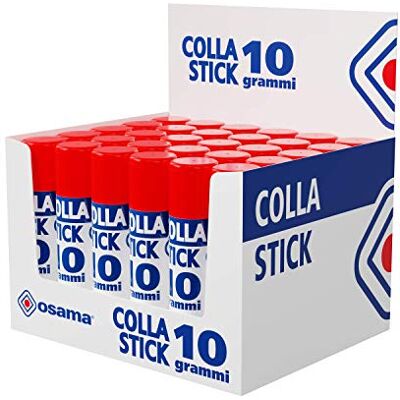 OSAMA – Klebestifte Extra Stark, Schachtel mit 30 Stück, 10 g-Klebestift-Set, Ideal für Schul- und Schreibbedarf, Büro und Uni – gleitend, stark und kinderfreundlich, mit natürlichen Inhaltsstoffen OSAMA – Klebestifte Extra Stark, Schachtel mit 30 Stück, 10 g-Klebestift-Set, Ideal für Schul- und Schreibbedarf, Büro und Uni – gleitend, stark und kinderfreundlich, mit natürlichen Inhaltsstoffen
