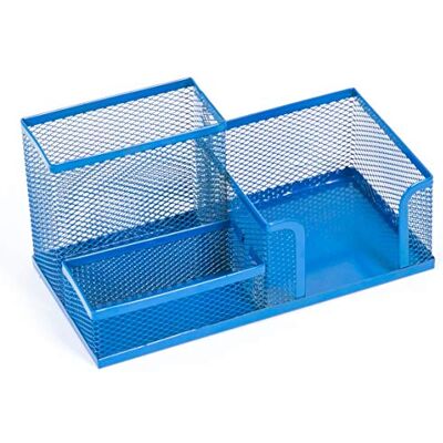Leviatan Schreibtisch Organizer Desk Organizer aus Metall Stifthalter für Büro Tischorganizer mit Zettelhalter Mesh 205 x 103 x 98 mm Marineblau Leviatan Schreibtisch Organizer Desk Organizer aus Metall Stifthalter für Büro Tischorganizer mit Zettelhalter Mesh 205 x 103 x 98 mm Marineblau