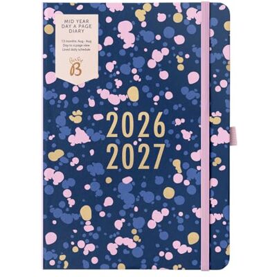 Busy B A5 Akademischer Tagesplaner Aug 2026–Aug 2027 – Kalender mit Tagesansicht, To-do-Listen, Notizseiten, 3 Steckfächern, Stundenplänen, Stiftschlaufe & Gummibandverschluss – Marine Spray Busy B A5 Akademischer Tagesplaner Aug 2026–Aug 2027 – Kalender mit Tagesansicht, To-do-Listen, Notizseiten, 3 Steckfächern, Stundenplänen, Stiftschlaufe & Gummibandverschluss – Marine Spray