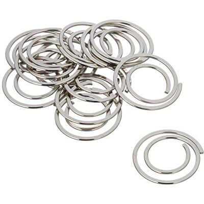 Alco-Albert Büroklammern CIRCULAR Ø 20 mm, 50 Stück Runde glanzvernickelte Büroklammern zum Zusammenhalten, Ordnen und Bündeln von Unterlagen Alco-Albert Büroklammern CIRCULAR Ø 20 mm, 50 Stück Runde glanzvernickelte Büroklammern zum Zusammenhalten, Ordnen und Bündeln von Unterlagen