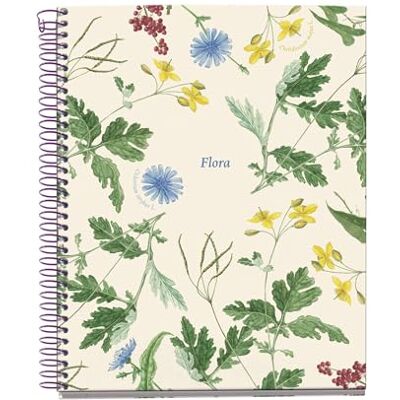 Miquelrius Notizbuch A5, kariert, 5 mm, 100 Blatt, mediterran Multifunktionales Notizbuch mit 4 farbigen Abschnitten, Papier 70 g/m², 2 Löcher zum Abheften, Hardcover und Spiralbindung Miquelrius Notizbuch A5, kariert, 5 mm, 100 Blatt, mediterran Multifunktionales Notizbuch mit 4 farbigen Abschnitten, Papier 70 g/m², 2 Löcher zum Abheften, Hardcover und Spiralbindung
