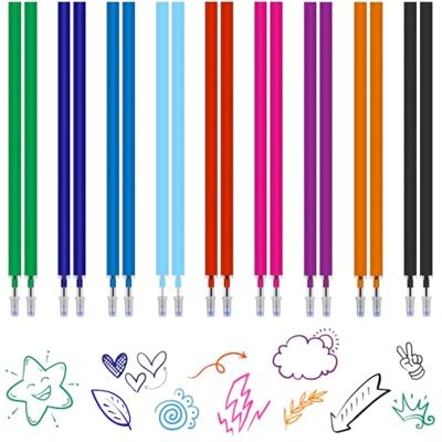 Carehabi 18 Stück Minen Kompatibel mit Legami, Nachfüllminen Radierbar Set (9 Farben), 0.7mm Ersatzminen Bunt für Schule & Büro, 185m Schreiblänge, Tintenroller Refill für Legami Stifte Carehabi 18 Stück Minen Kompatibel mit Legami, Nachfüllminen Radierbar Set (9 Farben), 0.7mm Ersatzminen Bunt für Schule & Büro, 185m Schreiblänge, Tintenroller Refill für Legami Stifte
