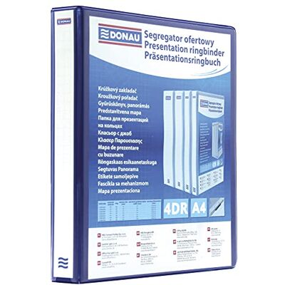 DONAU 2788254PL-10 Präsentationsringbuch Präsentationsordner Ringbuch Präsentation/Blau/ 4-D-Ring-Mechanik-Mechanik DIN A4 Füllhöhe 25 mm/mit Taschen/ 1 Stück DONAU 2788254PL-10 Präsentationsringbuch Präsentationsordner Ringbuch Präsentation/Blau/ 4-D-Ring-Mechanik-Mechanik DIN A4 Füllhöhe 25 mm/mit Taschen/ 1 Stück