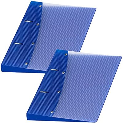 VELOFLEX Ringbuch Diamond DIN A5 2-Ring 20 mm Blau 2 Stück Aus PP-Kunststoff, transparente Vorderseite, 2-Ring-Mechanik mit 20 mm Füllhöhe und Diamond-Struktur VELOFLEX Ringbuch Diamond DIN A5 2-Ring 20 mm Blau 2 Stück Aus PP-Kunststoff, transparente Vorderseite, 2-Ring-Mechanik mit 20 mm Füllhöhe und Diamond-Struktur