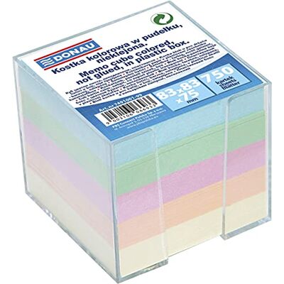 DONAU 7491001-99 Zettelkasten/Zettelbox/Zettelklotz, 83 x 83 x 75 mm, (Sortiert) DONAU 7491001-99 Zettelkasten/Zettelbox/Zettelklotz, 83 x 83 x 75 mm, (Sortiert)