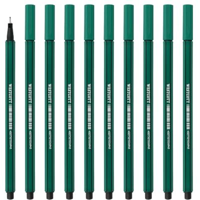 Westcott STORYLINER Fineliner grün 10 Stück Premium Fineliner mit 0,4mm Strichstärke Präzise Strichführung, metalleingefasste Spitze, schnelltrocknende Tinte auf Wasserbasis E-737791 00 Westcott STORYLINER Fineliner grün 10 Stück Premium Fineliner mit 0,4mm Strichstärke Präzise Strichführung, metalleingefasste Spitze, schnelltrocknende Tinte auf Wasserbasis E-737791 00