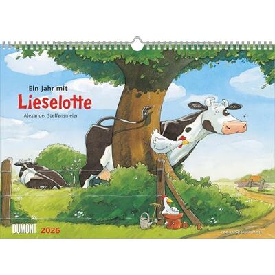 DUMONT Ein Jahr mit Lieselotte Der Jubiläumskalender 2026 – Wandkalender 30x42 cm – Kinderkalender zum Jubiläum mit 13 Kalenderblättern, illustriert von Alexander Steffensmeier DUMONT Ein Jahr mit Lieselotte Der Jubiläumskalender 2026 – Wandkalender 30x42 cm – Kinderkalender zum Jubiläum mit 13 Kalenderblättern, illustriert von Alexander Steffensmeier