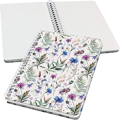 Sigel Spiralblock Jolie A5 dotted Bullet Journal Violett Blau 120 Seiten JN618, Vegan, nachhaltiges Papier Sigel Spiralblock Jolie A5 dotted Bullet Journal Violett Blau 120 Seiten JN618, Vegan, nachhaltiges Papier