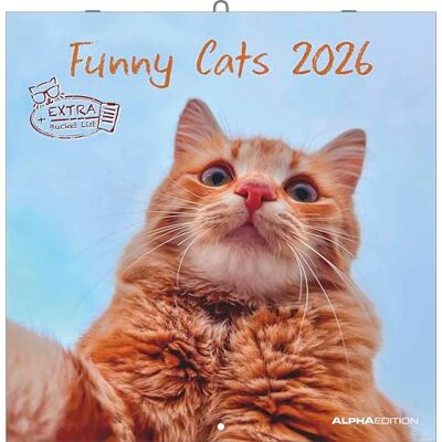 Alpha Funny Cats Kalender 2026 – Wandkalender 30x30 cm – Lustiger Katzenkalender für Katzenliebhaber – 12 witzige Katzenfotografien, viel Platz für Notizen, mit Feiertagen & Ferienterminen Alpha Funny Cats Kalender 2026 – Wandkalender 30x30 cm – Lustiger Katzenkalender für Katzenliebhaber – 12 witzige Katzenfotografien, viel Platz für Notizen, mit Feiertagen & Ferienterminen