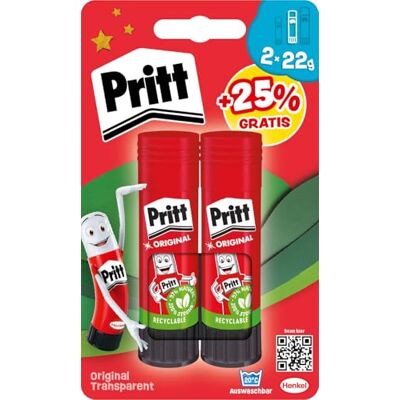 Pritt Klebestift "Paw Patrol", Set mit 2 x 22g Klebestiften und 6 Paw Patrol Tattoos, sicherer und kinderfreundlicher Kleber für Kunst und Bastelarbeiten, starker Klebstoff für die Schule, 9H PBS6B Pritt Klebestift "Paw Patrol", Set mit 2 x 22g Klebestiften und 6 Paw Patrol Tattoos, sicherer und kinderfreundlicher Kleber für Kunst und Bastelarbeiten, starker Klebstoff für die Schule, 9H PBS6B