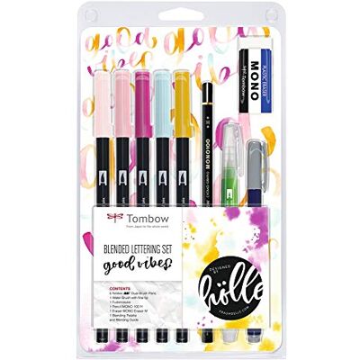 Tombow BS-FH2 Blended Lettering Set Good Vibes, 1 Stück (1er Pack) Tombow BS-FH2 Blended Lettering Set Good Vibes, 1 Stück (1er Pack)