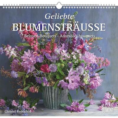 DUMONT Geliebte Blumensträuße 2026 – Wandkalender 35,5x38 cm – 12 kunstvolle Bouquets von Christel Rosenfeld, internationales Kalendarium: Beloved Bouquets Adorables bouquets DUMONT Geliebte Blumensträuße 2026 – Wandkalender 35,5x38 cm – 12 kunstvolle Bouquets von Christel Rosenfeld, internationales Kalendarium: Beloved Bouquets Adorables bouquets
