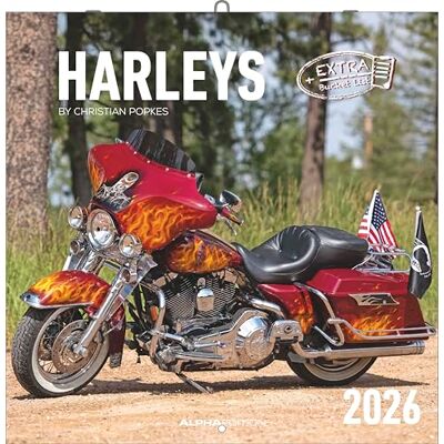 Alpha Harleys Kalender 2026 – Wandkalender 30x30 cm – Für Harley-Davidson Fans – 12 Fotografien von Christian Popkes, viel Platz für Notizen, mit Feiertagen & Ferienterminen Alpha Harleys Kalender 2026 – Wandkalender 30x30 cm – Für Harley-Davidson Fans – 12 Fotografien von Christian Popkes, viel Platz für Notizen, mit Feiertagen & Ferienterminen