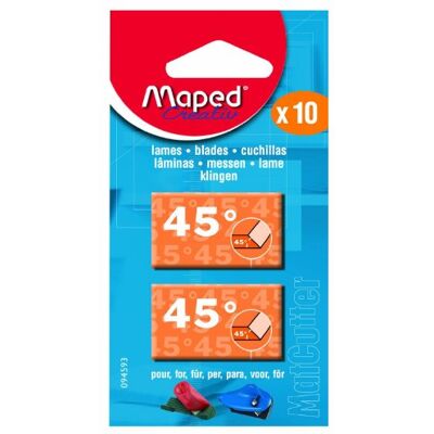 Maped M094593 Ersatzklingen 45° für Mat Cutter, 2 x 5 Klingen, Maped M094593 Ersatzklingen 45° für Mat Cutter, 2 x 5 Klingen,