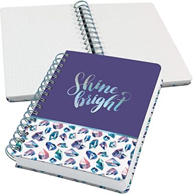 Sigel Spiralblock Jolie A5 dotted Bullet Journal Violett Blau 240 Seiten JN617, 120 g Papier, vegan, nachhaltiges Papier Sigel Spiralblock Jolie A5 dotted Bullet Journal Violett Blau 240 Seiten JN617, 120 g Papier, vegan, nachhaltiges Papier