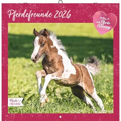 Alpha Pferdefreunde Kalender 2026 – Broschürenkalender 30×30 cm mit Pferde- & Ponyfotos von Christiane Slawik, Kinderkalender mit Stundenplänen, Ferientabelle & Extra-Spiel Alpha Pferdefreunde Kalender 2026 – Broschürenkalender 30×30 cm mit Pferde- & Ponyfotos von Christiane Slawik, Kinderkalender mit Stundenplänen, Ferientabelle & Extra-Spiel
