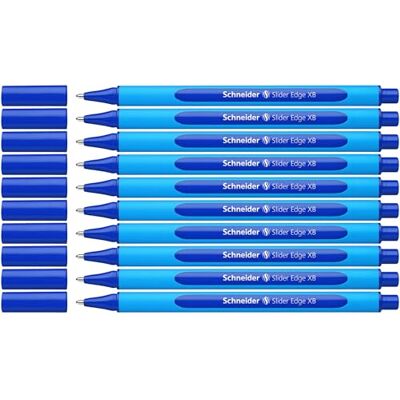 Schneider 152203 Slider Edge XB Kugelschreiber (Strichstärke: Dokumentenecht, Dreikant-Stift) 10er Packung blau Schneider 152203 Slider Edge XB Kugelschreiber (Strichstärke: Dokumentenecht, Dreikant-Stift) 10er Packung blau