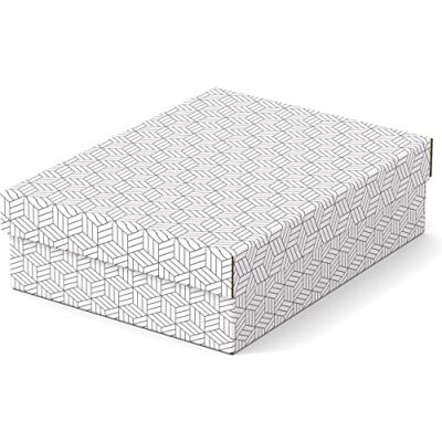 Esselte 3er Set mittelgroße Aufbewahrungs- & Geschenkboxen mit Deckel, Schachteln für Wohnung/Büro, Organisationszwecke & als Geschenkverpackung, 100% recycelter Karton und recycelbar, Weiß, 628284 Esselte 3er Set mittelgroße Aufbewahrungs- & Geschenkboxen mit Deckel, Schachteln für Wohnung/Büro, Organisationszwecke & als Geschenkverpackung, 100% recycelter Karton und recycelbar, Weiß, 628284