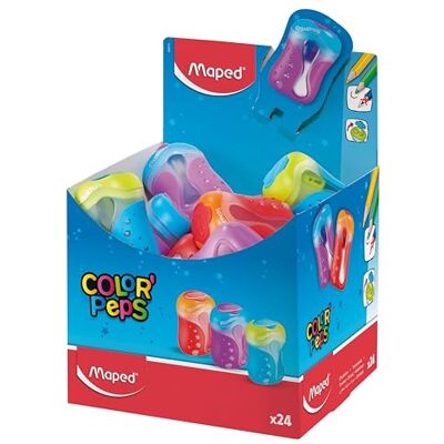 Maped DoppelSpitzdose COLOR´PEPS, farbig sortiert 043111 Maped DoppelSpitzdose COLOR´PEPS, farbig sortiert 043111