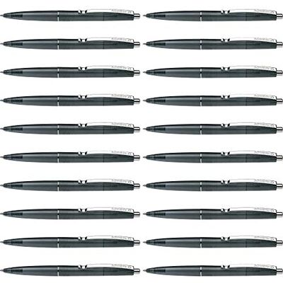 Schneider 132001 K20 Icy Colours Kugelschreiber (Schreibfarbe: schwarz, Mittel, dokumentenecht) 20er Pack, schwarz Schneider 132001 K20 Icy Colours Kugelschreiber (Schreibfarbe: schwarz, Mittel, dokumentenecht) 20er Pack, schwarz