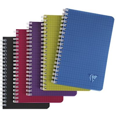 Clairefontaine 329535C Spiralbuch (Linicolor Intense, kariert, 110 x 170 mm, 50 Blatt) 1 Stück farbig sortiert Clairefontaine 329535C Spiralbuch (Linicolor Intense, kariert, 110 x 170 mm, 50 Blatt) 1 Stück farbig sortiert
