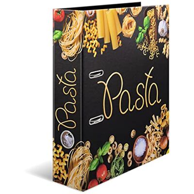 HERMA Ordner A4 Paste Nudeln, 7 cm breit, Rezeptordner zum Selberschreiben und Abheften, Küchen Motiv Rezeptbuch mit glänzender Veredelung und Innendruck für Kochrezepte HERMA Ordner A4 Paste Nudeln, 7 cm breit, Rezeptordner zum Selberschreiben und Abheften, Küchen Motiv Rezeptbuch mit glänzender Veredelung und Innendruck für Kochrezepte