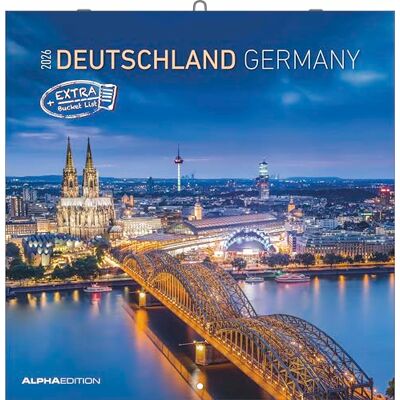 Alpha Deutschland Kalender 2026 – Wandkalender 30×30 cm mit Deutschlandmotiven & Platz für Notizen, Broschürenkalender mit Ferienterminen, perfekter Bildkalender für Zuhause & Büro: Germany Alpha Deutschland Kalender 2026 – Wandkalender 30×30 cm mit Deutschlandmotiven & Platz für Notizen, Broschürenkalender mit Ferienterminen, perfekter Bildkalender für Zuhause & Büro: Germany