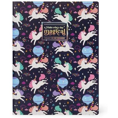 LEGAMI Großes liniertes Notizbuch Seitenformat B5, großes Notizbuch mit Lineatur, FSC-zertifiziertes Papier, 18,5 x 24,8 cm, Einhorn-Thema LEGAMI Großes liniertes Notizbuch Seitenformat B5, großes Notizbuch mit Lineatur, FSC-zertifiziertes Papier, 18,5 x 24,8 cm, Einhorn-Thema