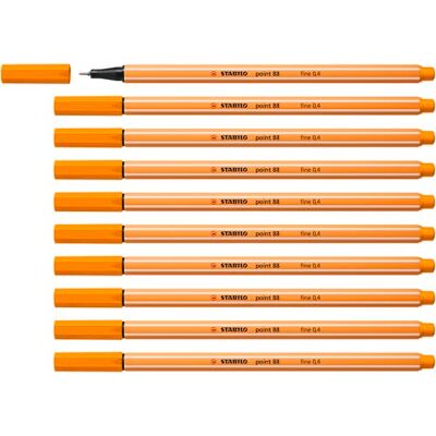 STABILO Fineliner point 88-10er Pack orange STABILO Fineliner point 88-10er Pack orange