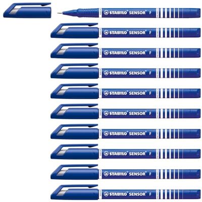 STABILO Sensor Feinliner - Blau - 10er Pack STABILO Sensor Feinliner - Blau - 10er Pack