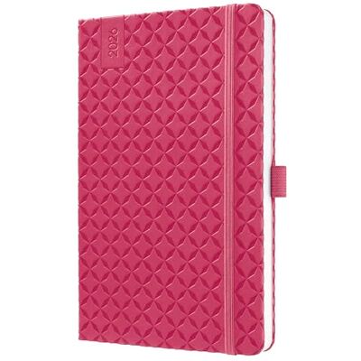 Sigel J6105 Wochenkalender 2026 A5 pink, Hardcover, Gummiband, Stiftschlaufe, Einstecktasche, 174 Seiten, vegan, Buchkalender, Terminplaner Taschenkalender Jolie Sigel J6105 Wochenkalender 2026 A5 pink, Hardcover, Gummiband, Stiftschlaufe, Einstecktasche, 174 Seiten, vegan, Buchkalender, Terminplaner Taschenkalender Jolie