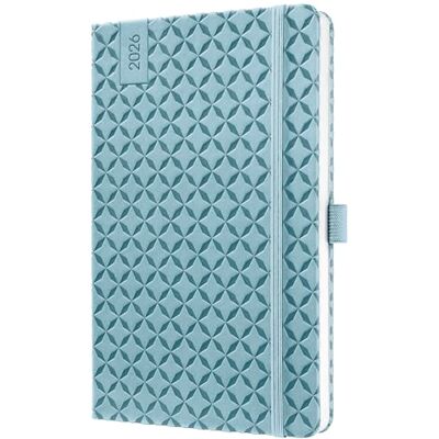 Sigel J6113 Wochenkalender 2026 A5 hellblau, Hardcover, Gummiband, Stiftschlaufe, Einstecktasche, 174 Seiten, vegan, Buchkalender, Terminplaner Taschenkalender Jolie Sigel J6113 Wochenkalender 2026 A5 hellblau, Hardcover, Gummiband, Stiftschlaufe, Einstecktasche, 174 Seiten, vegan, Buchkalender, Terminplaner Taschenkalender Jolie