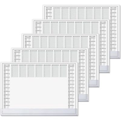 Sigel Papier-Schreibtischunterlage DIN A2 Kalender 2026-2027 5er Set H6366/5, Transparente Schutzleiste, 40 Blatt je Block aus nachhaltigem Papier Sigel Papier-Schreibtischunterlage DIN A2 Kalender 2026-2027 5er Set H6366/5, Transparente Schutzleiste, 40 Blatt je Block aus nachhaltigem Papier