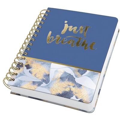 Sigel Spiralblock Jolie A5 dotted Bullet Journal Gold Blau 240 Seiten JN627, 120 g Papier, vegan, nachhaltiges Papier Sigel Spiralblock Jolie A5 dotted Bullet Journal Gold Blau 240 Seiten JN627, 120 g Papier, vegan, nachhaltiges Papier