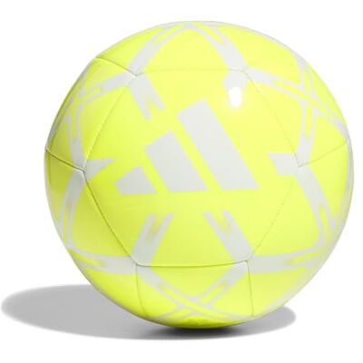 Adidas Unisex Starlancer Club Ball, Lucid Lemon/White, 4 Adidas Unisex Starlancer Club Ball, Lucid Lemon/White, 4
