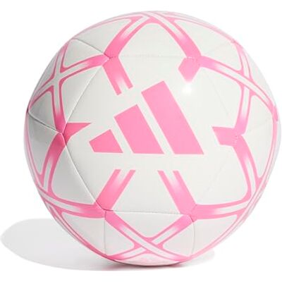 Adidas Unisex Starlancer Club Ball Recreation Ball, White/solar pink, 3 Adidas Unisex Starlancer Club Ball Recreation Ball, White/solar pink, 3
