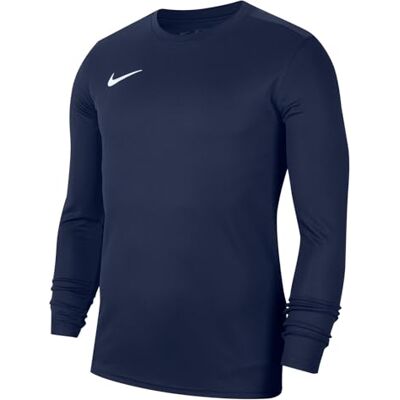 NIKE Unisex Kinder Y Nk Df Park Vii JSY Langarmtrikot, Midnight Navy/White, S EU NIKE Unisex Kinder Y Nk Df Park Vii JSY Langarmtrikot, Midnight Navy/White, S EU