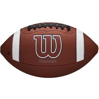 WILSON GST SpeedSkin Heir Football, Hergestellt mit SpeedSkin Lederüberzug und Präzisionsschnürung, Offizieller Damenball, Farbe: Braun, Jugendgröße WILSON GST SpeedSkin Heir Football, Hergestellt mit SpeedSkin Lederüberzug und Präzisionsschnürung, Offizieller Damenball, Farbe: Braun, Jugendgröße