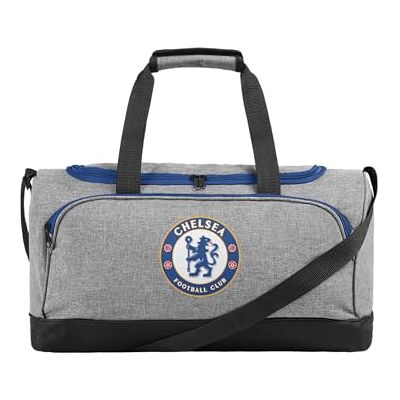 FOCO Offizielles Lizenzprodukt Chelsea FC Graue Fußball-Seesack FOCO Offizielles Lizenzprodukt Chelsea FC Graue Fußball-Seesack
