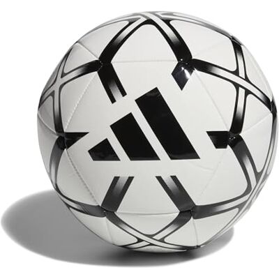 Adidas Unisex Starlancer Club Ball Recreation Ball, White/Black, 4 Adidas Unisex Starlancer Club Ball Recreation Ball, White/Black, 4