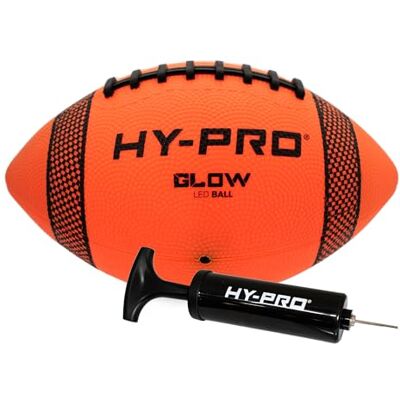 Hy-Pro LED American Football Ball mit Pumpe – Größe 6 Leucht-Sportball für Nachtspiel – American-Football-Socken, Geschenke & TrainingsausrüStung für Junioren und Erwachsene Hy-Pro LED American Football Ball mit Pumpe – Größe 6 Leucht-Sportball für Nachtspiel – American-Football-Socken, Geschenke & TrainingsausrüStung für Junioren und Erwachsene