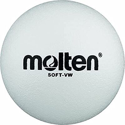 Molten Ball Softball Volleyball Soft-VW, Weiß, Ø 210 mm, Weiß, 200g, Durchmesser 210mm, Soft-VW Molten Ball Softball Volleyball Soft-VW, Weiß, Ø 210 mm, Weiß, 200g, Durchmesser 210mm, Soft-VW