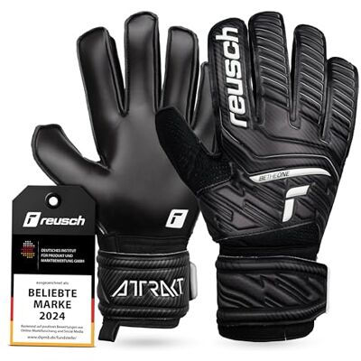 Reusch Torwarthandschuhe Erwachsene robuster Grip & stabile Passform starke Ballkontrolle, für Training & Spiel, geeignet für Kunstrasen, Naturrasen & Hartplatz, Größe 7,5-11, Attrakt Solid Reusch Torwarthandschuhe Erwachsene robuster Grip & stabile Passform starke Ballkontrolle, für Training & Spiel, geeignet für Kunstrasen, Naturrasen & Hartplatz, Größe 7,5-11, Attrakt Solid