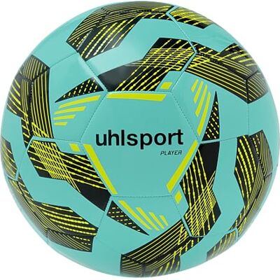 uhlsport Player Fußball Fussball Ball für Erwachsene Größe 5, grün/schwarz/Fluo gelb uhlsport Player Fußball Fussball Ball für Erwachsene Größe 5, grün/schwarz/Fluo gelb