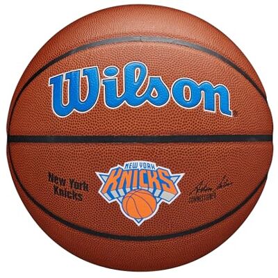 WILSON NBA Team Alliance Basketball, Mit Einer Pure Feel Oberfläche und Dual Depth Technologie, Verbesserte Luftstabilität, Farbe: Braun, Größe: 7 WILSON NBA Team Alliance Basketball, Mit Einer Pure Feel Oberfläche und Dual Depth Technologie, Verbesserte Luftstabilität, Farbe: Braun, Größe: 7