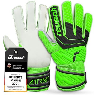 Reusch Torwarthandschuhe Kinder Jugendliche robuster Grip & stabile Passform für Training & Spiel Kunstrasen, Naturrasen & Hartplatz für Nachwuchs-Torhüter Größe 4-8 Attrakt Solid Junior Reusch Torwarthandschuhe Kinder Jugendliche robuster Grip & stabile Passform für Training & Spiel Kunstrasen, Naturrasen & Hartplatz für Nachwuchs-Torhüter Größe 4-8 Attrakt Solid Junior