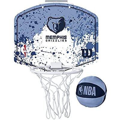 WILSON Mini-Basketballkorb NBA Team Mini Hoop, Memphis Grizzlies, Kunststoff WILSON Mini-Basketballkorb NBA Team Mini Hoop, Memphis Grizzlies, Kunststoff