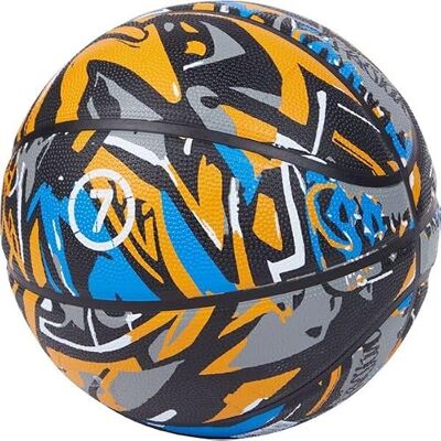 ProTouch Pro Touch Unisex – Erwachsene Harlem 100 Ink Basketbälle, Black/Orange Light/B, 5 ProTouch Pro Touch Unisex – Erwachsene Harlem 100 Ink Basketbälle, Black/Orange Light/B, 5