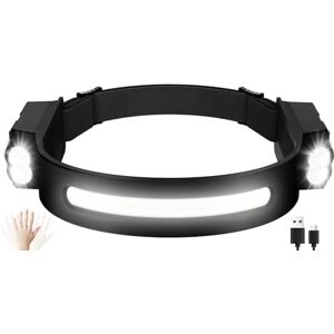 Oderra Stirnlampe LED Wiederaufladbar, Superleicht Kopflampe mit Bewegungssensor, 8 Modi und Batterieanzeige, IPX4 Wasserdicht für Camping, Angeln, Kinder und Notfall Oderra Stirnlampe LED Wiederaufladbar, Superleicht Kopflampe mit Bewegungssensor, 8 Modi und Batterieanzeige, IPX4 Wasserdicht für Camping, Angeln, Kinder und Notfall